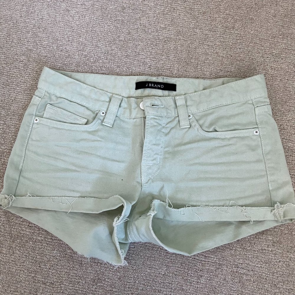 J brand mid rise shorts, 25
